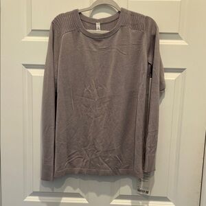 Lululemon Purple Back to Balance Cashlu sweater 10 NWT